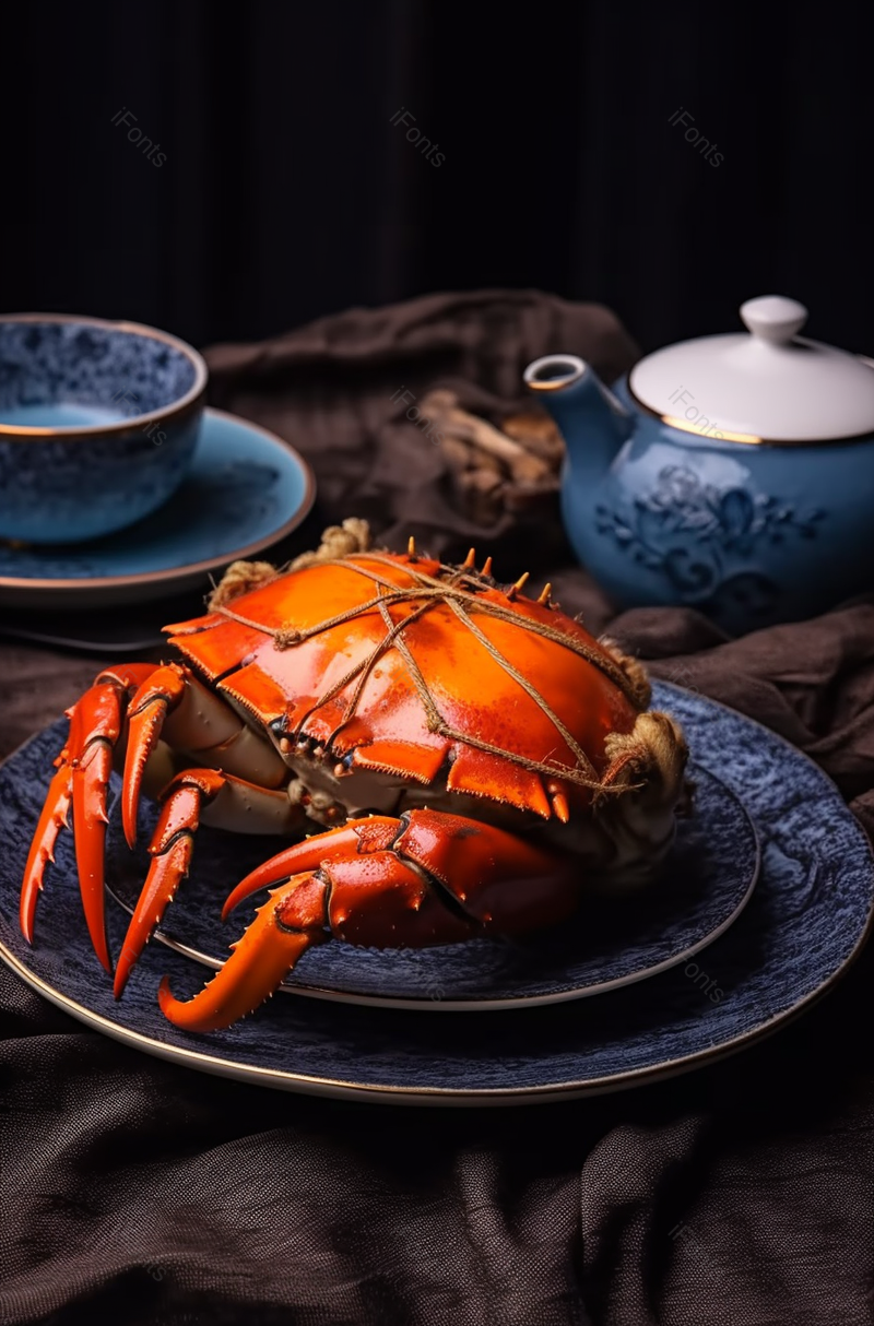 餐厅里用来宣传的菜单熟食螃蟹示意图,高清,摄影图,摄影图片,图片大全,摄影图免费下载